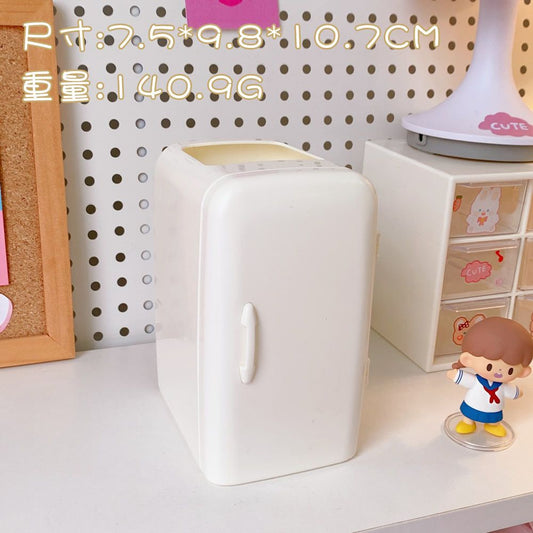 Pekanbaru Kotak Pensil Bentuk Kulkas Unik Serbaguna Dengan Laci Kotak Pena Cute Fridge Penholder Berkualitas Korean Style Tempat Pensil Aesthetic Desk Decoration Stationary Kit