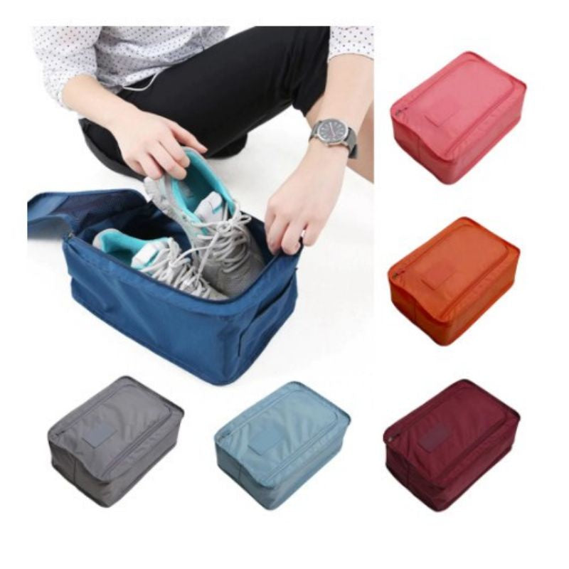 Pekanbaru Monopoly Shoes Pouch Travel / Tas Sendal Sepatu / Shoes Bag Organizer