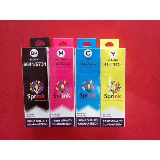 Pekanbaru Tinta Sprink For Epson 664 / 673 -L100 L110 L120 L210 L220 L300 L310 L350 L360 L365 L455 L550 L555 L565 L655 L800 L810 L850