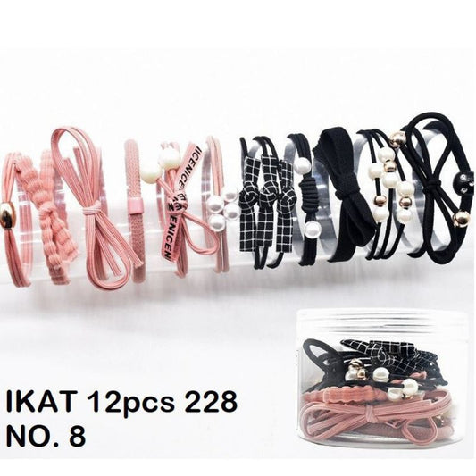 Pekanbaru Ikat Rambut 12 Pcs Ikat Rambut Set Wanita Termasuk Tabung