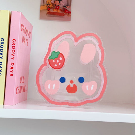 Pekanbaru Penholder Motif Unik Lucu Aesthetic Ins Tempat Penyimpanan Pena Akrilik Lucu Karakter Cartoon Korean Style Acrylic Stationary Kit Desk Organizer Cute Cartoon Pen Holder Transparan