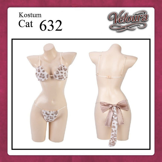 Pekalongan Veloura Pakaian Sexy Lingerie Kostum Night Cosplay Kucing - Cat Hoody 632 + STOCKING