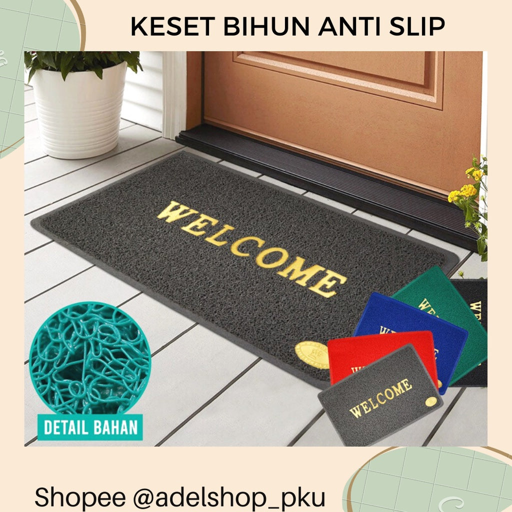 Pekanbaru KESET WELCOME / LANTAI / Kaki Murah Meriah / Model Bihun / Mie BERBAGAI WARNA