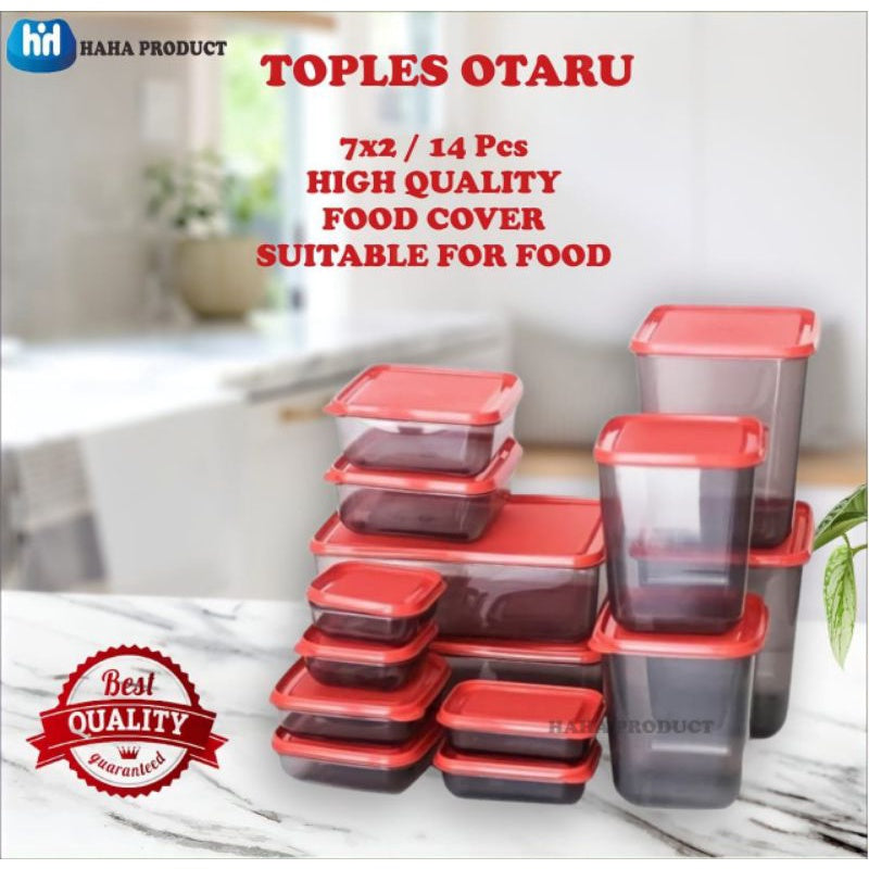 Pekanbaru CALISTA OTARU SET 14 PCS/Toples tempat penyimpanan makanan /Wadah makanan