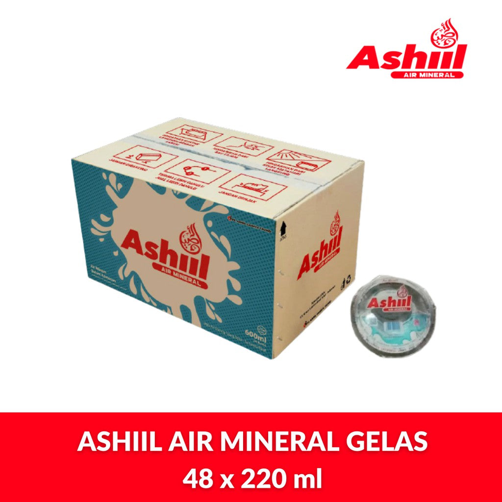 Pekanbaru ASHIIL Air Mineral Gelas 220 ml x 48 cup (1 Dus)