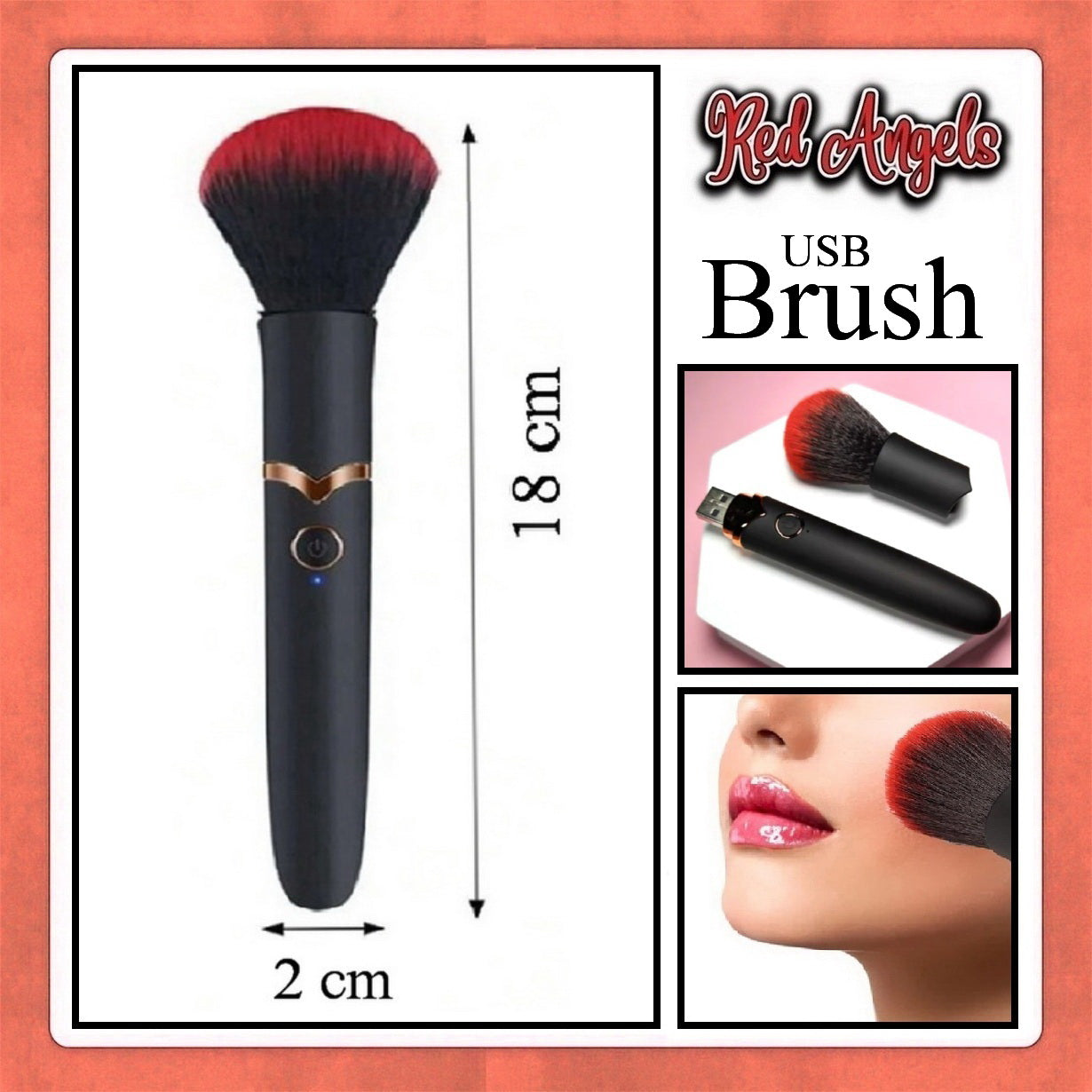 Pekalongan Red Angels Vibrator With Brush Make Up