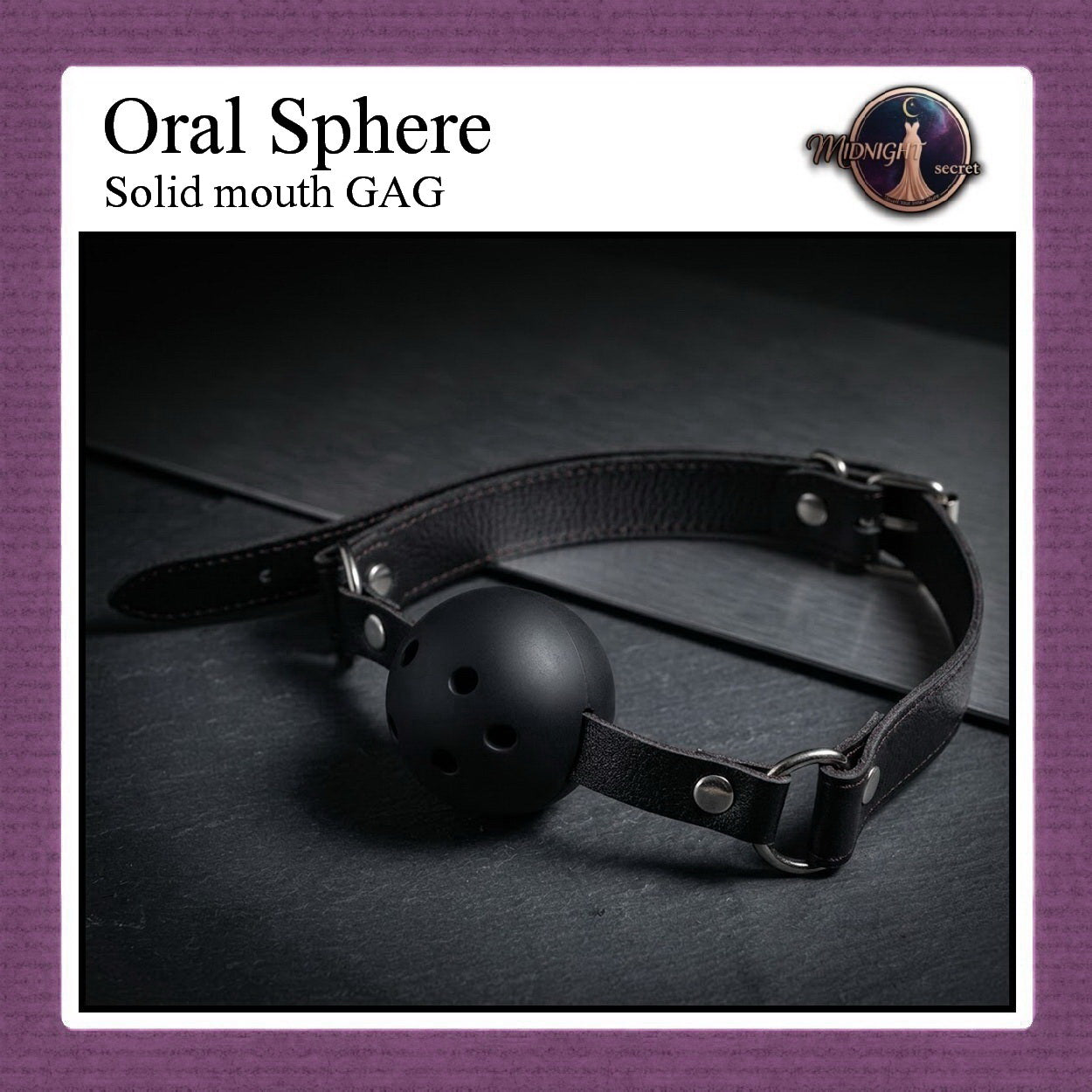 Pekalongan Midnight Mouth GAG - Oral Sphere Solid Ball ABS - Aksesoris BDSM