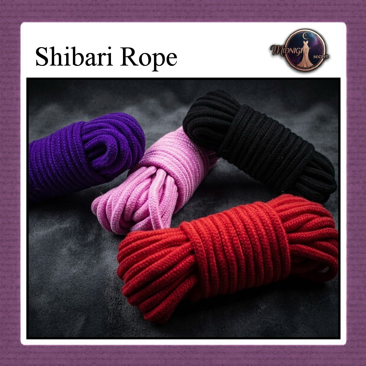 Pekalongan Midnight Shibari Rope - Tali 10 Meter - Lembut & Kuat - Aksesoris BDSM
