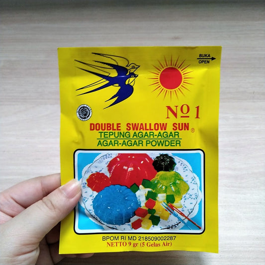 Pekanbaru Tepung Agar-Agar Double Swallow Sun Warna Warni