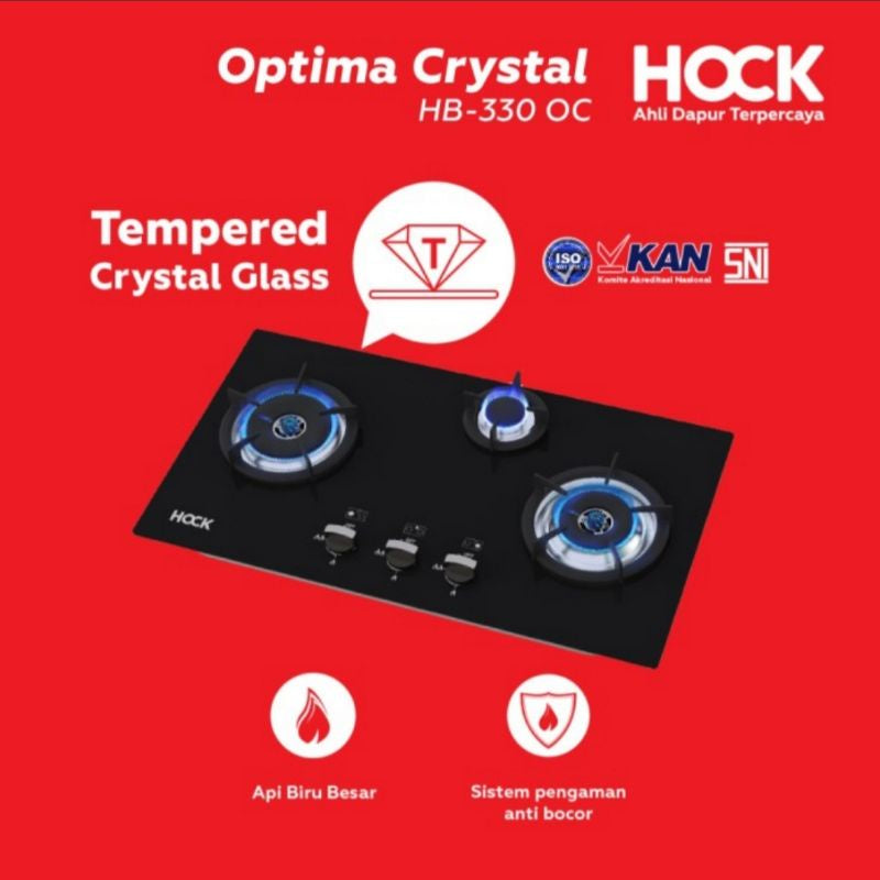 Pekanbaru Kompor Tanam Hock Build In Hob Optima Crystal Hb 330 Oc