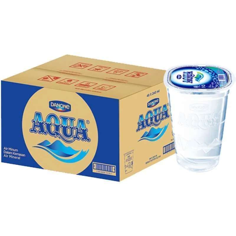 Pekanbaru Aqua Mineral Water Cup 48X200Ml Box