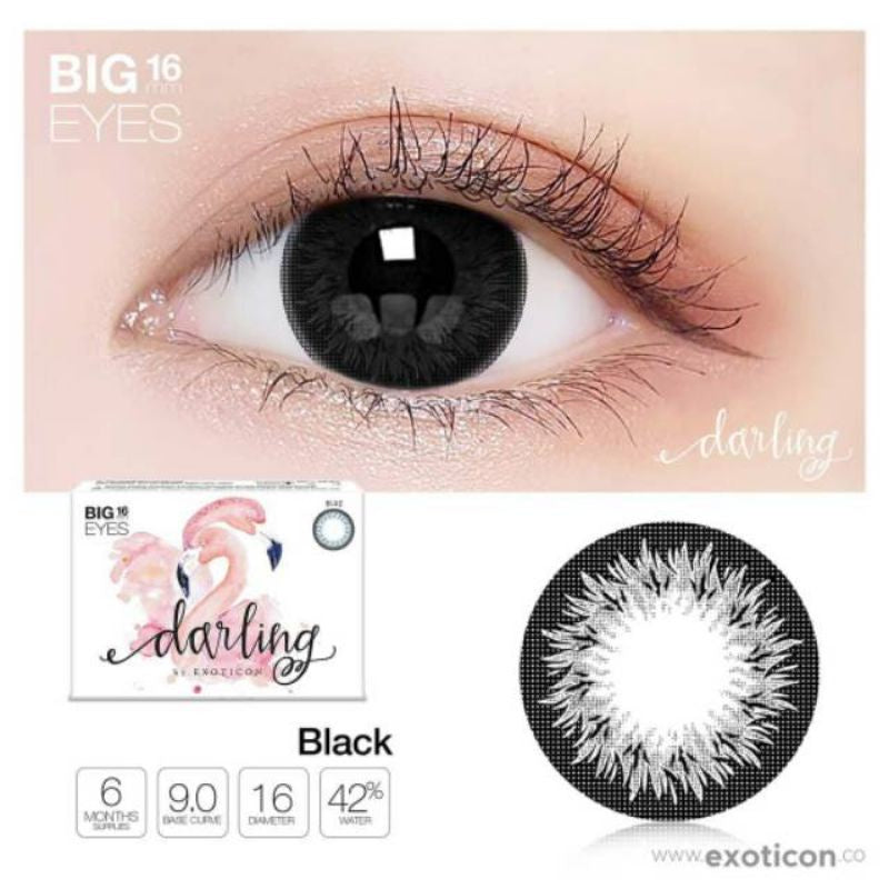 Pekanbaru Softlens Darling By X2 Big Eyes 16Mm Normal /Minus