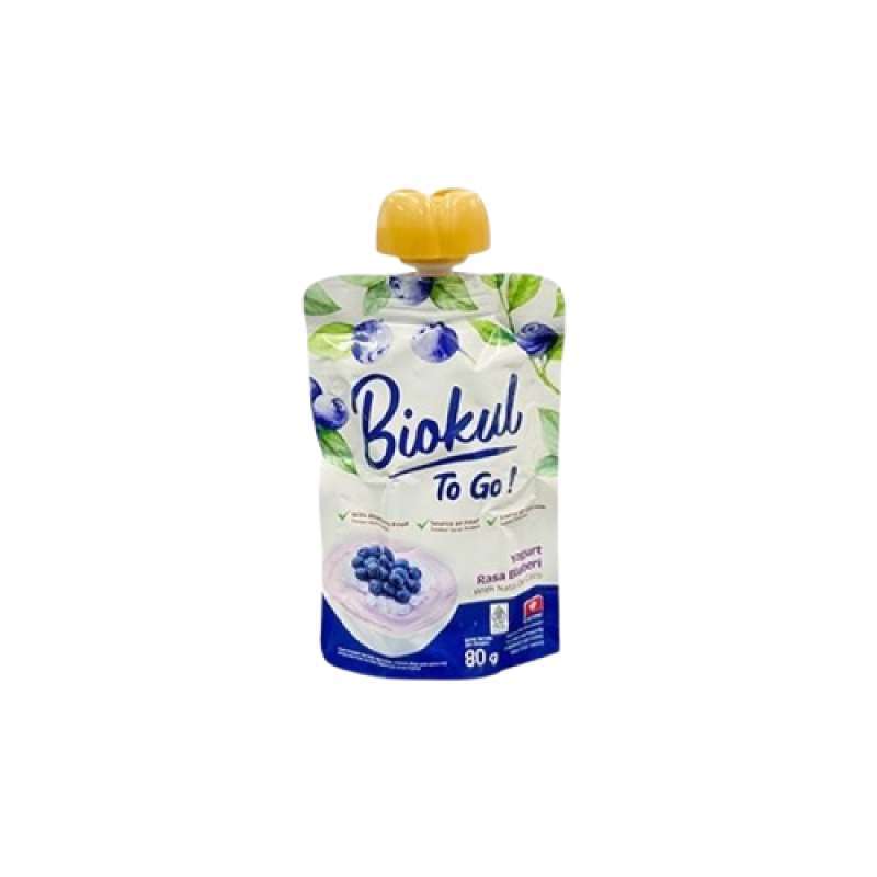 Pekanbaru Biokul Yoghurt To Go Blueberry 80Gr