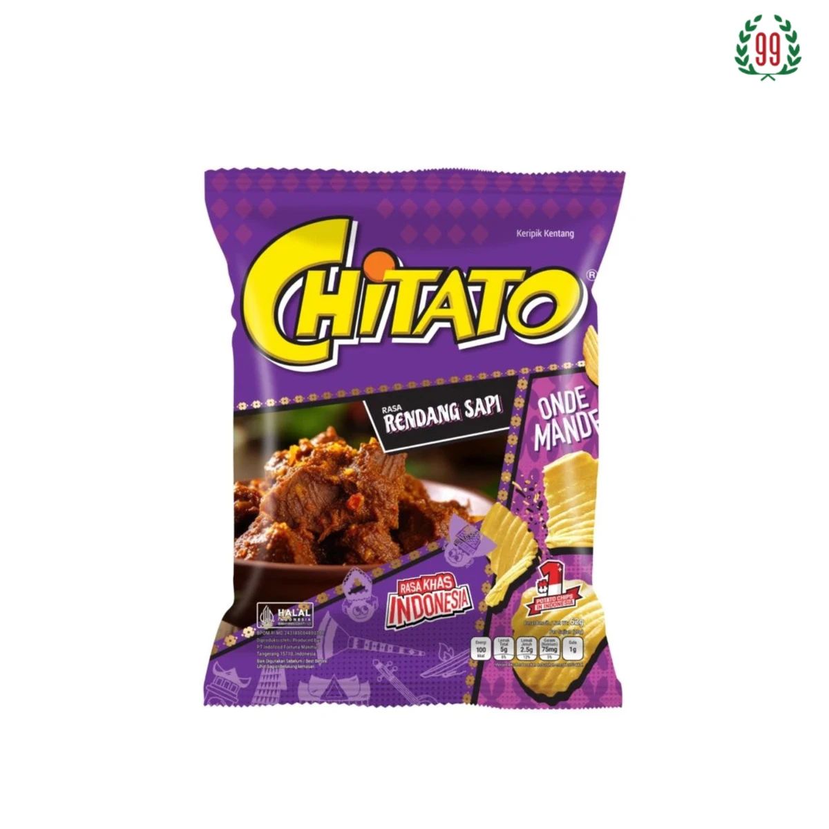 Pekanbaru Chitato Rendang Sapi 62Gr