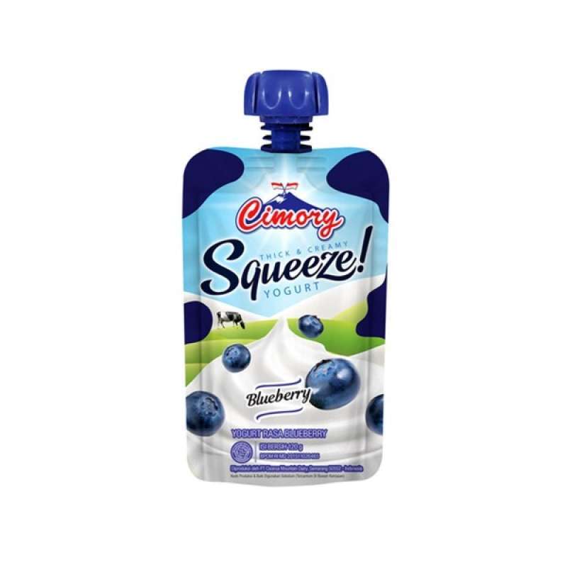 Pekanbaru Cimory Yoghurt Squeeze Blueberry 120Ml