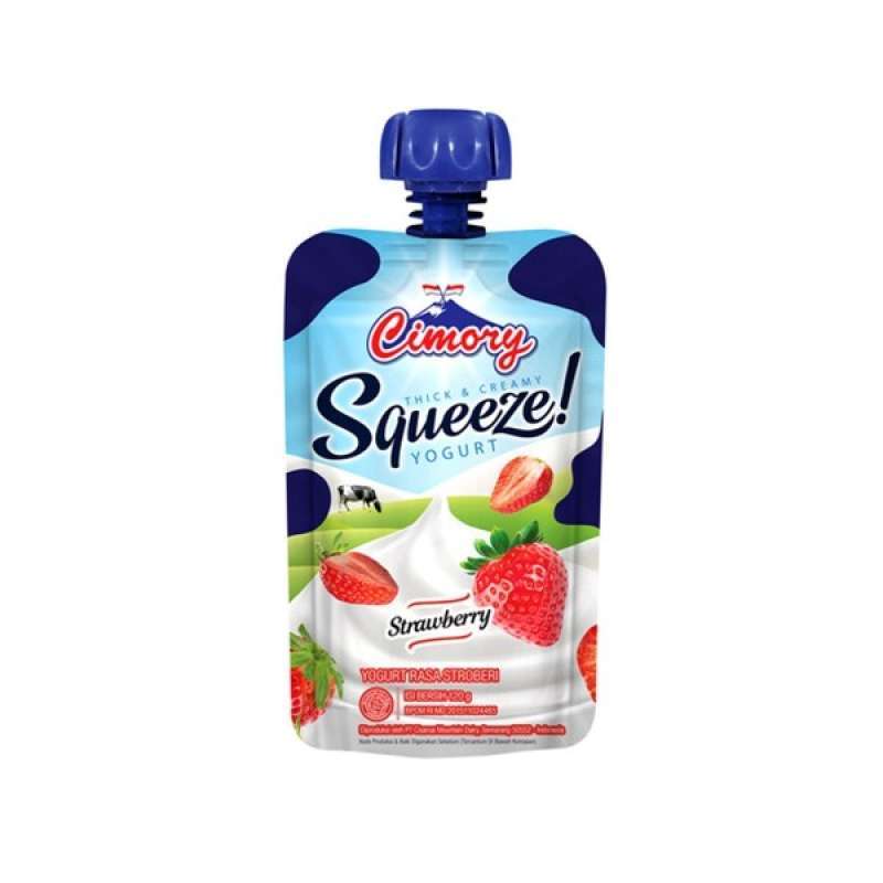 Pekanbaru Cimory Yoghurt Squeeze Strawberry 120Ml