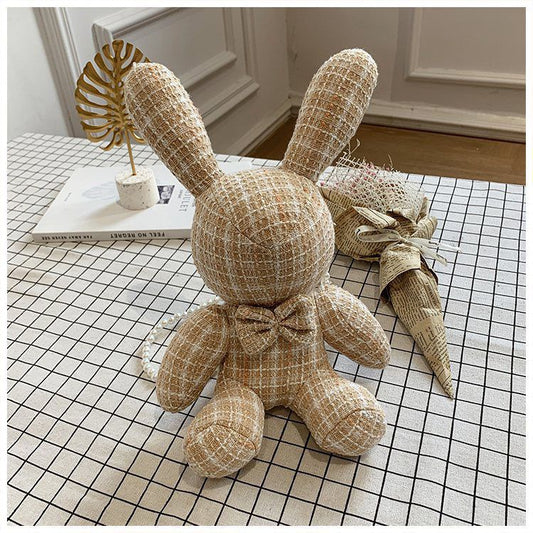 Pekanbaru Tas Rabbit Motif Garis Aesthetic Tas Mini Lucu Tas Jalan Tas Selempang Kelinci Pita Tali Pearl Mutiara Elegan Tas Unik Berkualitas Korean Style Tas Three Tone Soft Color