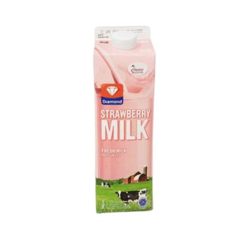 Pekanbaru Diamond Fresh Milk Strawberry 946Ml Tta