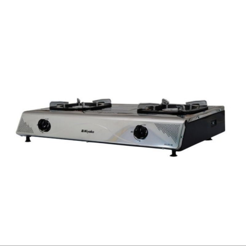 Pekanbaru Kompor Gas Miyako Kg 202 Se / Kg 202Se Miyako 2 Tungku Stainless Steel