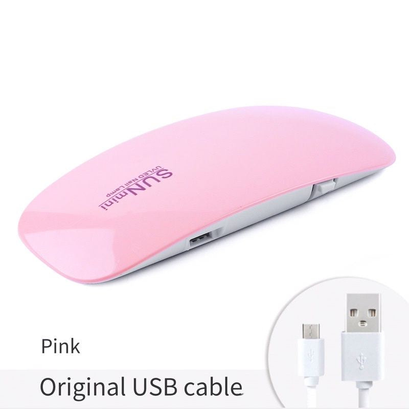 Pekanbaru Lampu Led Uv Mini 6W Portabel Nail Dryer Untuk Pengering Kutek Gel