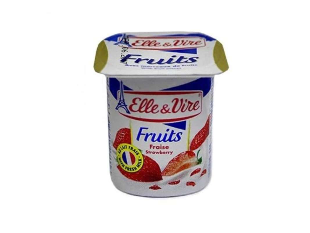 Pekanbaru Elle&Vire D' Lacte Strawberry 125Gr Btl