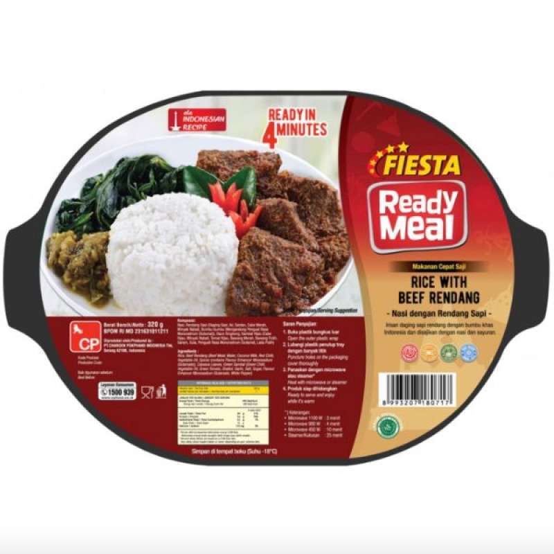 Pekanbaru Fiesta Ready Meal Rice With Beef Rendang 320G