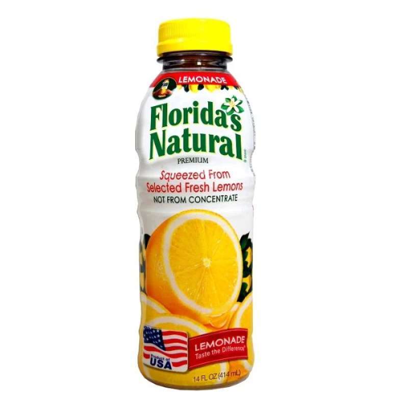 Pekanbaru Floridas Natural 100% Lemonade 414Ml