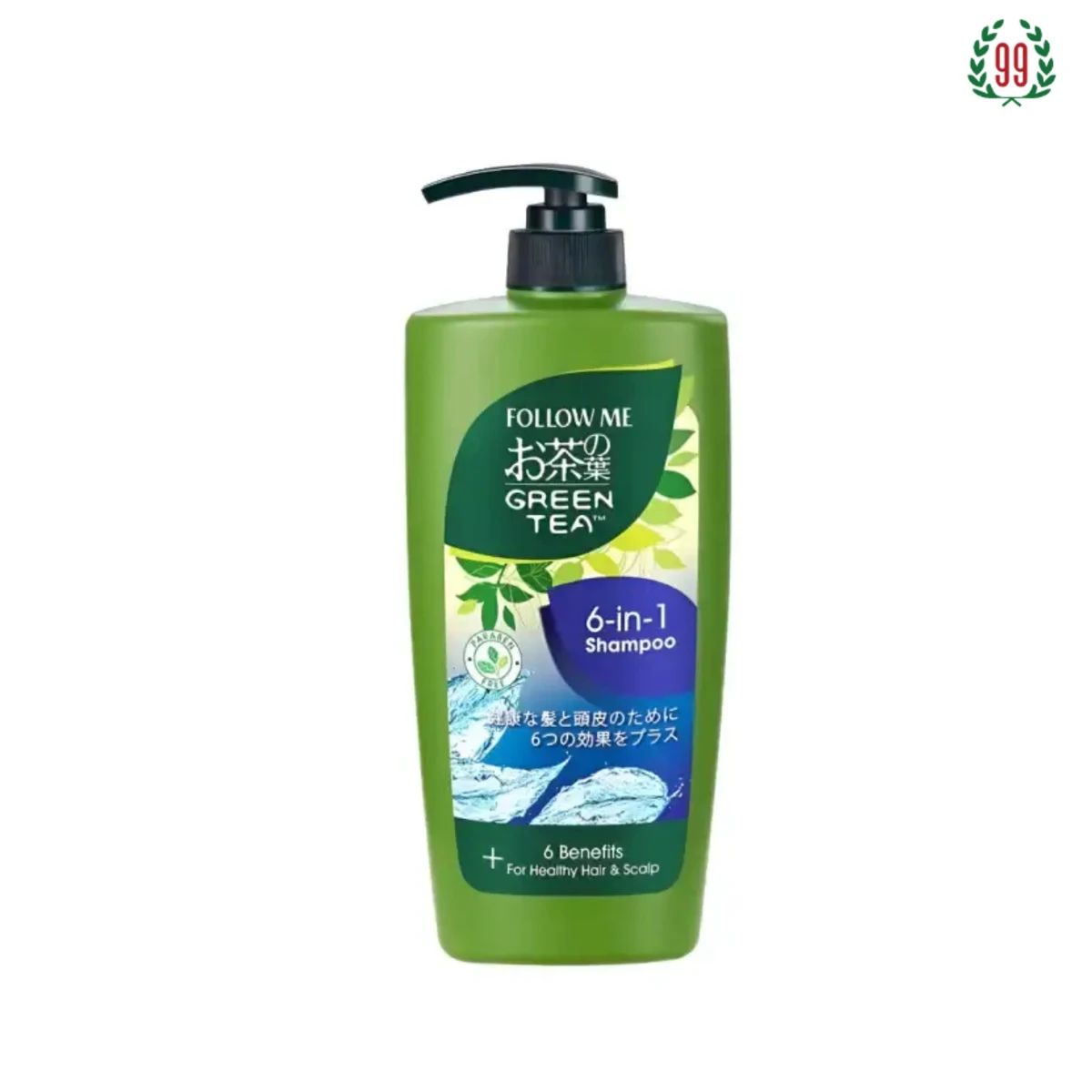 Pekanbaru Follow Me Shampoo Green Tea 6-In-1 650Ml