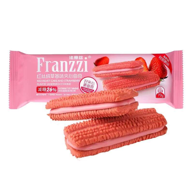 Pekanbaru Franzzi Red Velvet Strawberry Cookie 70G