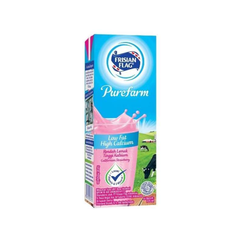 Pekanbaru Frisian Flag Hi Lo Calfr Strawberry 225Ml Tta