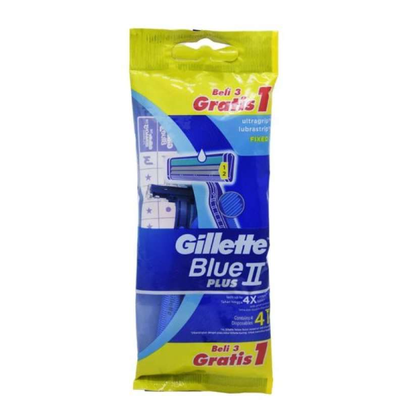 Pekanbaru Gillette Blue 2 Flexi Razor 3+1'S