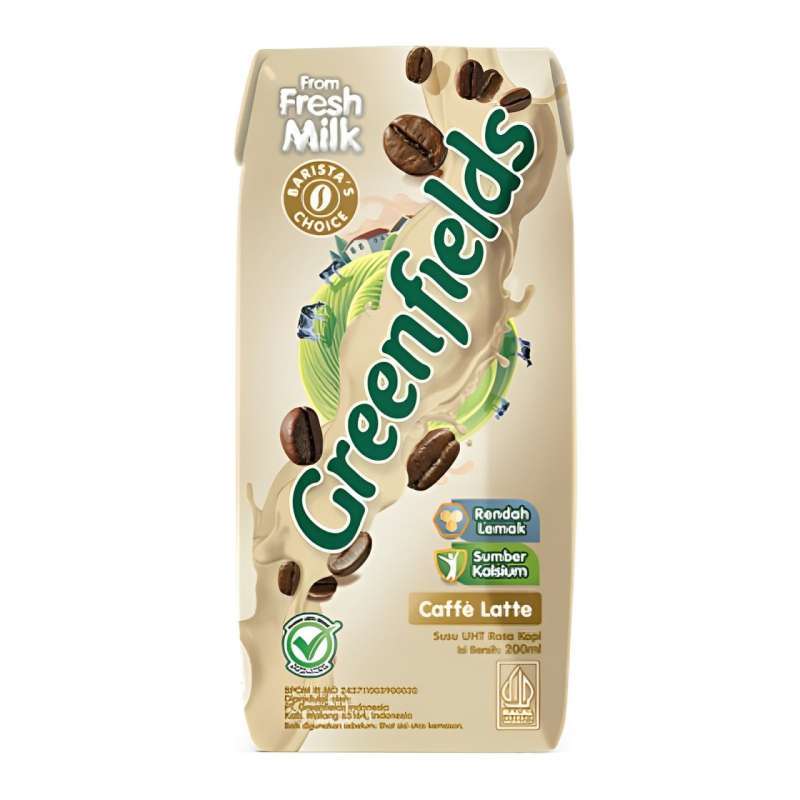 Pekanbaru Susu Greenfields Uht Milk Caffe Latte 200Ml
