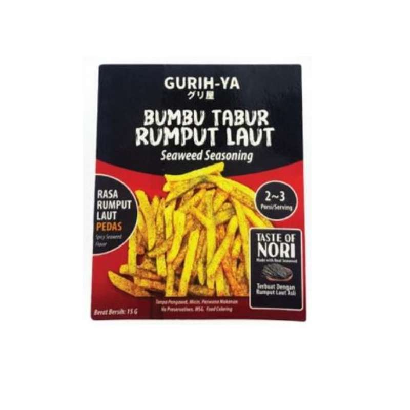 Pekanbaru Gurih-Ya Bumbu Tabur Seaweed Spicy 15Gr