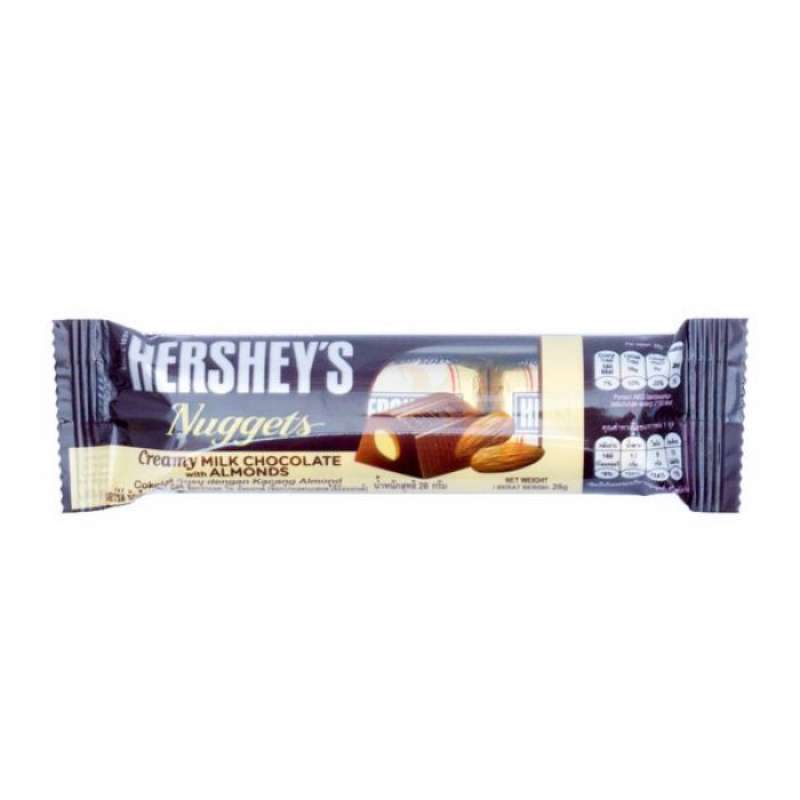 Pekanbaru Hersheys Nugget Crm Mlk Choc Wth Alm 28G