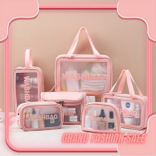 Pekanbaru Tas Kosmetik Washbag Travel Pouch Make Up Organizer Transparan