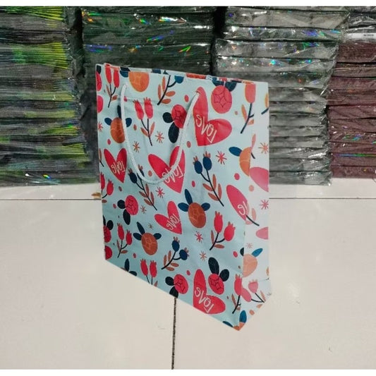 Pekanbaru HR- Paper Bag Motif Lovely Hello Kado Satuan Souvenir | Ulang Tahun | Wedding / Kualitas Baik