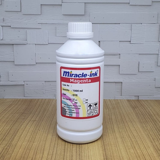 Pekanbaru Tinta Miracle Canon 1 Liter (Black/ Magenta/ Cyan/ Yellow)