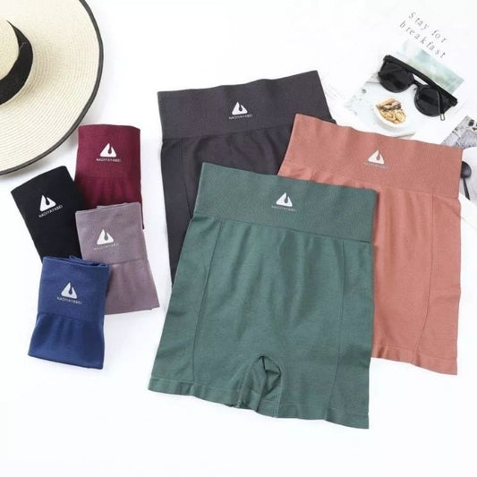 Pekanbaru Celana Legging Ketat Spandex High Waist Sepinggang Boxer Yoga Legging Sport Shot Sport