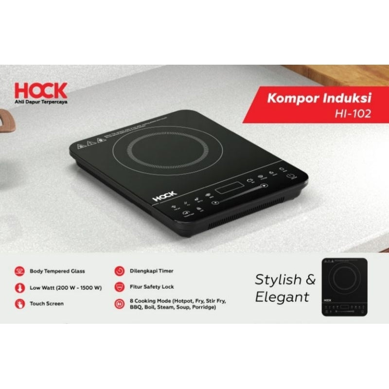 Pekanbaru Kompor Hock Induksi Hi-102 / Kompor Induksi Hock Hi 102 / Kompor Listrik Hock