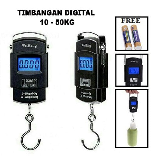 Pekanbaru HR- Timbangan Digital dan Manual GANTUNG SMILE WH-08 50Kg Manual 10Kg Electronic Buah Gantung
