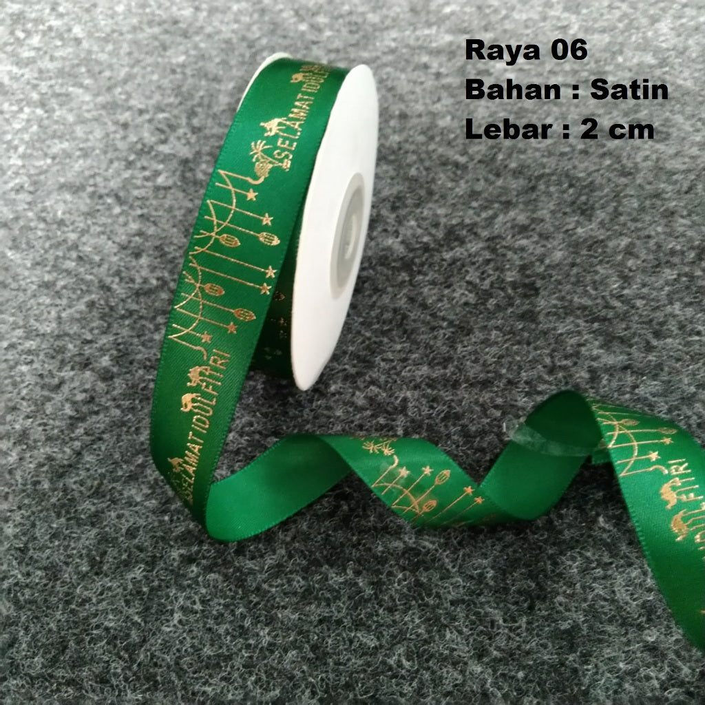 Pekanbaru Pita Idul Fitri Satin 2 Cm Berbagai Jenis Per Meter