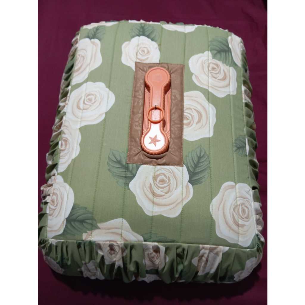 Pekanbaru Sarung Tudung Saji Petak Homemade Rimpel dan non Rimpel/Biasa UK 47*62 cm
