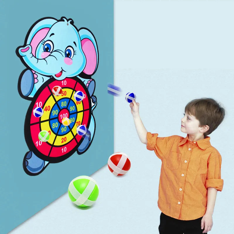 Pekanbaru Mainan PAPAN DART BOARD BALL/Papan dart lempar bola lengket/target lempar/Mainan tempel/Dart Bola