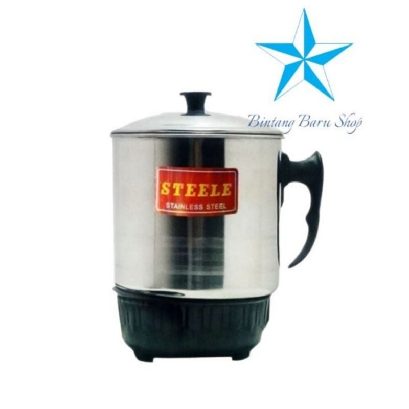 Pekanbaru Murah - Mug Elektrik 11Cm Itami Teko Listrik Stainless / Itami Steele Pemanans Air Steele / Itami Steel