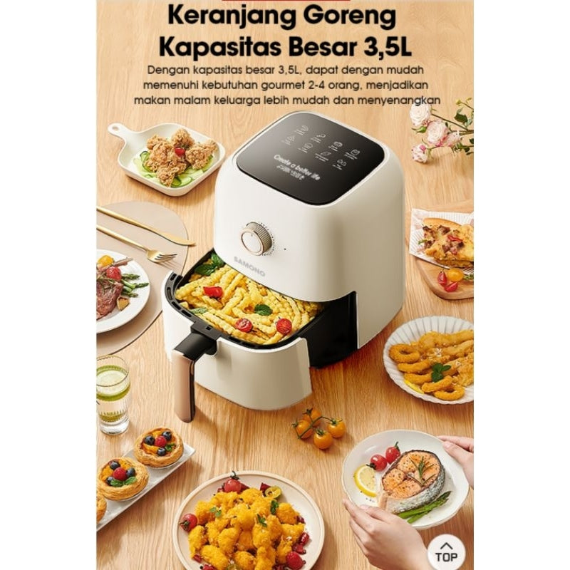 Pekanbaru Air Fryer Samono Sw-Afw35 3.5 Liter Low Watt / Sw-Afw35 Air Fryer Samono 600W