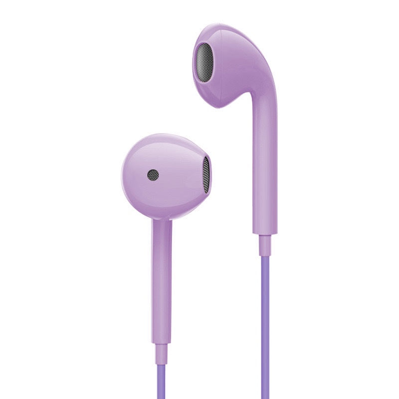 Pekanbaru HR- Headset U19 Macaron Matte Colorfull Hifi Stereo Extra Bass Handsfree Earphone Jack 3.5mm with Mic