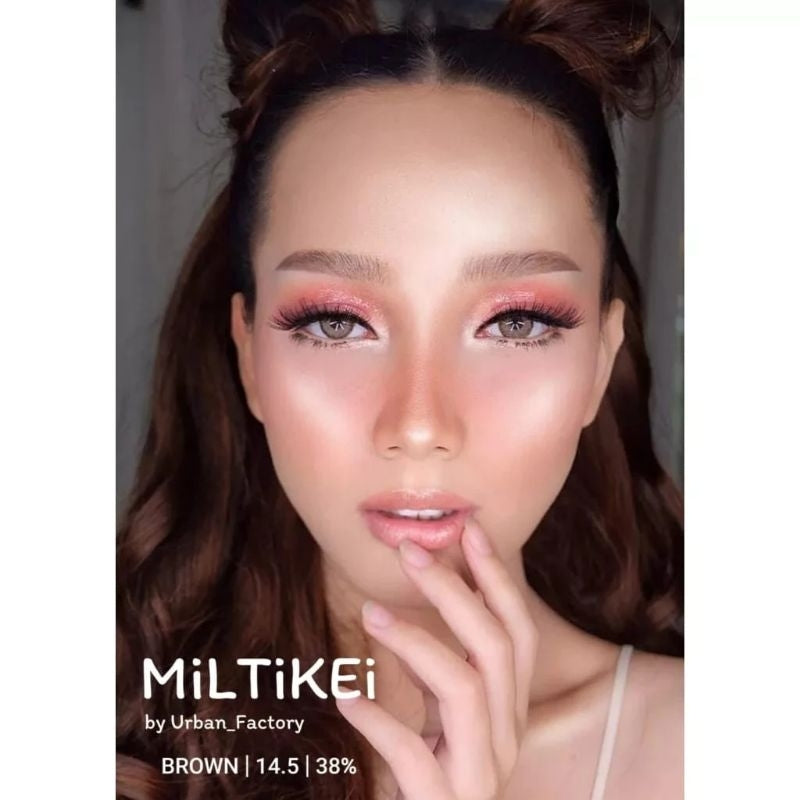 Pekanbaru Softlens Mtk / Miltikei / Motif Matake By Urban Factory Softlens Wedding /Wisuda / Harian Diameter 14.5 Mm