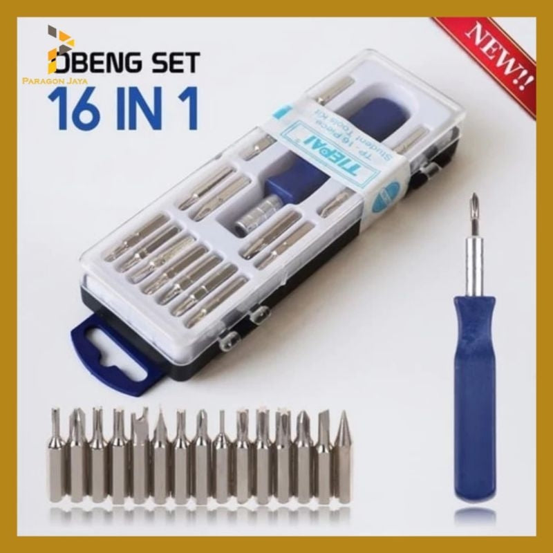 Pekanbaru Mini Obeng 16 In 1 Multifungsi Obeng Set Serbaguna Komputer Obeng Electrik