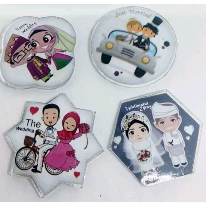 Pekanbaru Souvenir Tempelan Kulkas Model Pengantin Magnet Kulkas Pengantin