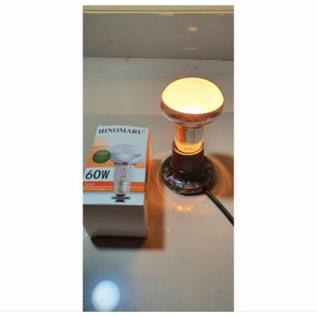 Pekanbaru Lampu Ayam Hinomaru / Lampu Penghangat Ayam / Lampu Pijar 25W 40W 60W